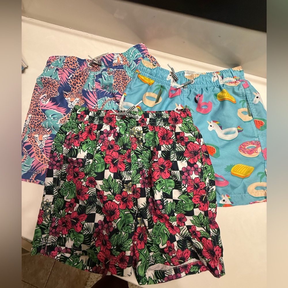 Youth Boardie Swim Trunks (3 pairs)